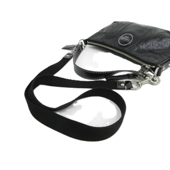 EUC Coach- Black Patent Leather Demi Crossbody Bag - Picture 9 of 13